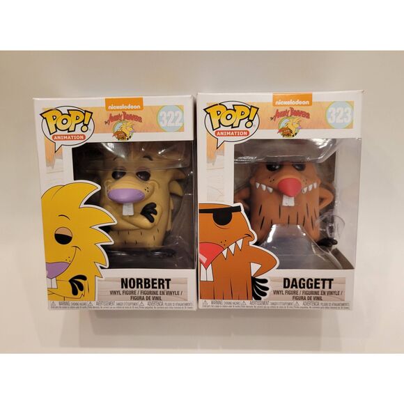 Funko Pop! Angry Beavers Set with Protectors  #322 and #323 - Picture 1 of 13